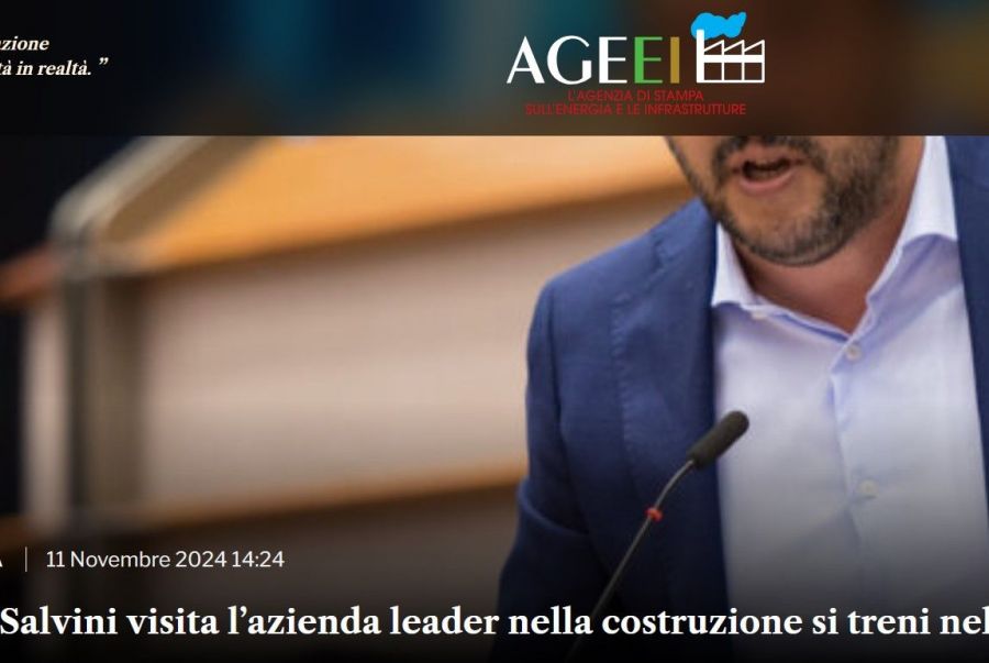 Ferrovie, Salvini visita l’azienda leader nella costruzione si treni nel piacentino